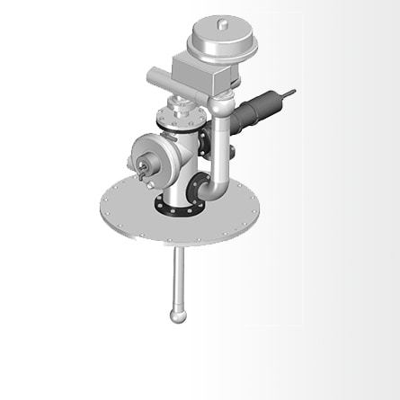 Design with butterfly valve and control valve